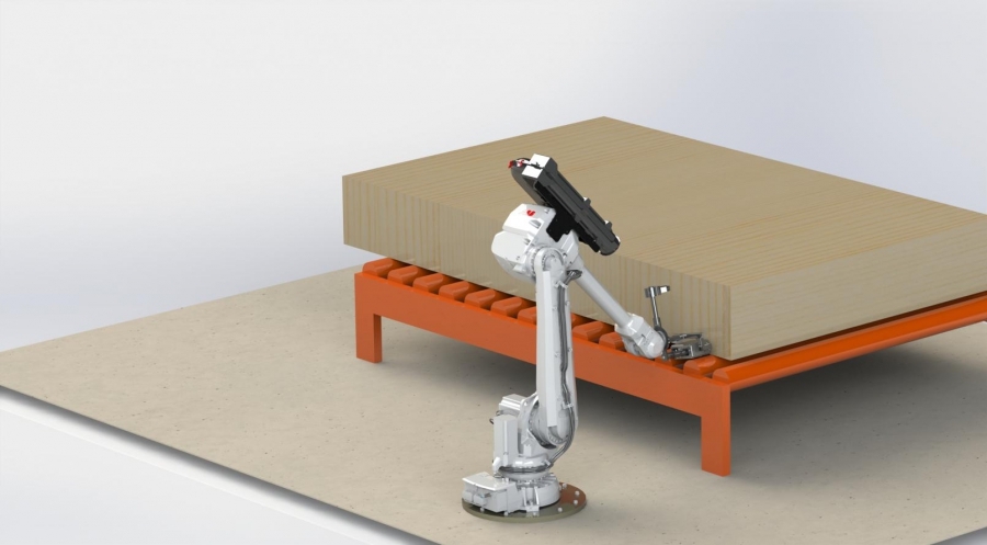 Célula robotizada para la impresión de tableros