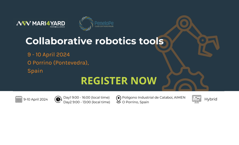 AIMEN acoge el training -Collaborative Robotic Tools- enmarcado en el proyecto Europeo Mari4_YARD