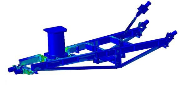 Diseño de estructura de la plataforma del robot para soldadura y mecanizado